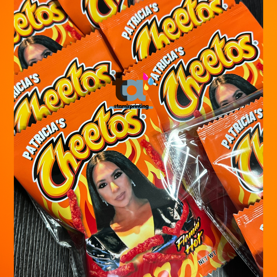 Flamin Hot Chip Bag Template- Canva Edition