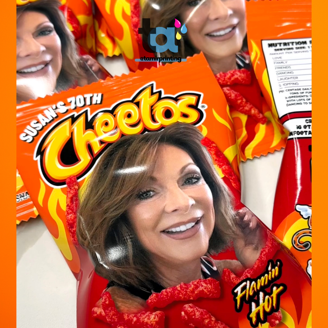 Flamin Hot Chip Bag Template- Canva Edition