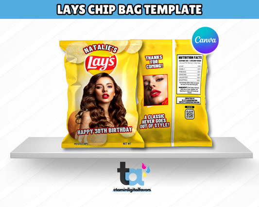 Lays Chip Bag Template - Canva Edition